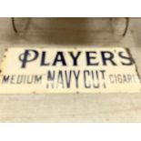 A LARGE ENAMEL JOHN PLAYERS ADVERTISING SIGN WIDTH 169CM X HEIGHT 63.5CM