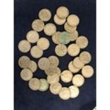 BAG CONTAINING VARIOUS HALF CROWN COINS DATED 1947