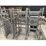 SIX METAL RACKS