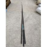 THREE MATCH FISHING RODS - A COSMOS 3.3 METRE, A KINGFISHER 3.6 METRE AND A TRIDENT 3 METRE