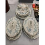 A LATE VICTORIAN TUREEN AND PLATE SET