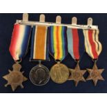 WWI & WWII SUBMARINER MEDALS FOR J. MCKENZIE, FOUGHT BOTH WORLD WARS, 9 MEDALS. WWI (2677SD, D.H.