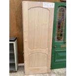 THREE WICKES OAK VENEERED INTERIOR DOORS (IN STORE WRAPPING)