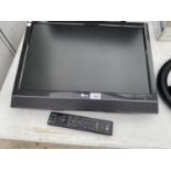 AN LG 22" TELEVISION, NO LEAD, WITH REMOTE, IN WORKING ORDER