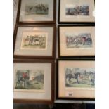 SIX HORSE/HUNTING SCENE RELATED PRINTS