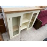 A MODERN PINE AND PAINTED DRESSER TOP