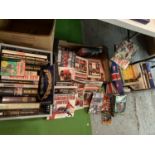 A LARGE QUANTITY OF MANCHESTER UNITED BOOKS AND CRICKET RELATED BOOKS TO INCLUDE AN FA CUP 100 YEARS