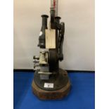 A BELLINGHAM AND STANLEY LTD LONDON NUMBER 397021 MADE IN ENGLAND MICROSCOPE