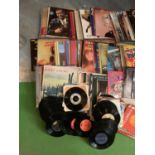 A LARGE COLLECTION OF RECORDS TO INCLUDE ELVIS,MAX BYGRAVES JOHN DENVER ETC