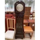 A MAHOGANY CASED LONG CASE CLOCK (NO HANDS)