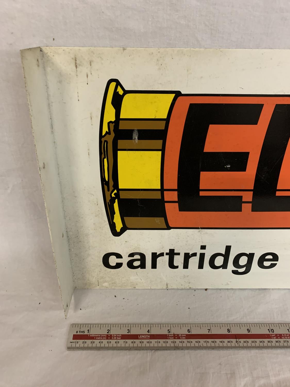 AN ELEY DOUBLE SIDED CARTRIDGE DEALER SIGN - Image 2 of 4