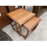 A G PLAN TEAK NEST OF TWO TABLES