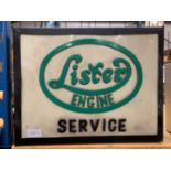 A LISTER ILLUMINATED LIGHT BOX SIGN