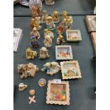 A LARGE COLLECTION OF CHERISHED TEDDIES TO INCLUDE EMILY E CLAIRE, SVEN & LIV ETC.
