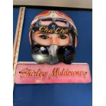 SHIRLEY MULDOWNEY METAL SIGN