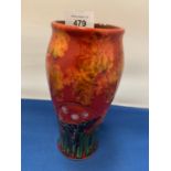 AN ANITA HARRIS HAND PAINTED TOADSTOOL VASE