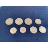 COLLECTION OF COINS TO INCLUDE ONE FLORIN COINS DATED 1919 & 1926, TWO HALF CROWNS DATED 1927 &