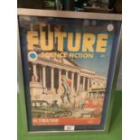 A FRAMED FUTURE SCIENCE FICTION POSTER