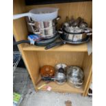 VARIOUS STAINLESS STEEL AND OTHER KITCHEN ACCESSORIES