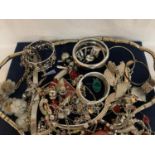 QUANTITY OF COSTUME JEWELLERY NECKLACES AND FASHION WATCHES