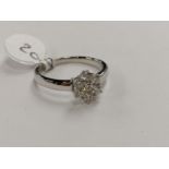 A 9CT WHITE GOLD 0.45 CARATS TOTAL DIAMOND WEIGHT, INSURANCE VALUE £4169.00