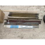 VARIOUS HARDWARE - BRASS STAIR RODS ETC