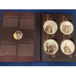 A BOXED SET OF FIVE LARGE COINS DEPICTING QUEEN VICTORIA