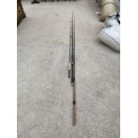 THREE FISHING RODS - A DIAWA HARRIER, A GOLD SHADOW 11 FT CARBON CARP AND A SWIFT CARBON