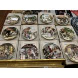 TWELVE BOXED ROYAL DOULTON PLATES WITH CERTIFICATES OF AUTHENTICITY