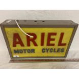 AN ARIEL MOTOR CYCLES ILLUMINATED LIGHT BOX ADVERTISING SIGN
