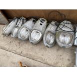 SIX INDUSTRIAL FLOODLIGHTS - IN WORKING ORDER
