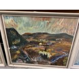 A FRAMED OIL ON CANVAS OF A VIEW OF BETWS-Y-COED BY NORMAN MACDONALD 10.04.64