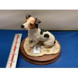 A BORDER FINE ARTS JACK RUSSELL TERRIER DOG
