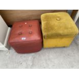 TWO FOOTSTOOLS