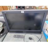 A PANASONIC VIERA 26" TELEVISION WITH REMOTE, IN WORKING ORDER
