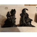 A PAIR OF CAST IRON PUNCH AND JUDY DOORSTOPS