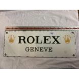 A ROLEX GENEVE ENAMEL SIGN