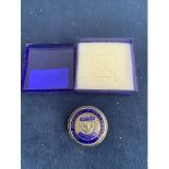 VINTAGE BIRMINGHAM SILVER ENAMEL SOROPTIMIST INTERNATIONAL HALLAMSHIRE, TOTAL GROSS WEIGHT 26 GRAMS