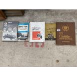 VARIOUS VINTAGE CAR AND MOTORCYCLE MANUALS