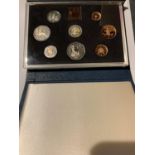 A PROOF COIN COLLECTION SET DATED 1983, CASED