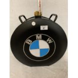 A METAL REPRODUCTION BMW GARAGE MOTOR CAR PETROL CAN WITH BRASS TOP