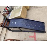 TWO METAL CAR RAMPS