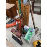 VARIOUS GARDEN TOOLS - GAS STOVE, STRIMMER ETC
