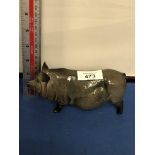 A ROYAL DOULTON POT BELLIED PIG FIGURE, BOXED