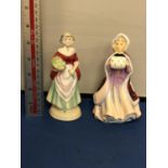 TWO PARAGON FEMALE FIGURES 14 CM