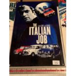 A 'THE ITALIAN JOB' METAL ADVERTISING SIGN