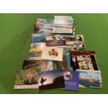 A LARGE COLLECTION OF POSTCARDS