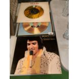 THREE ELVIS RECORDS IN YELLOW COLOURWAY