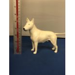 A BESWICK BULL TERRIER FIGURE, 14 CM