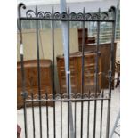 A WROUGHT IRON GATE - 184 CM X 94 CM